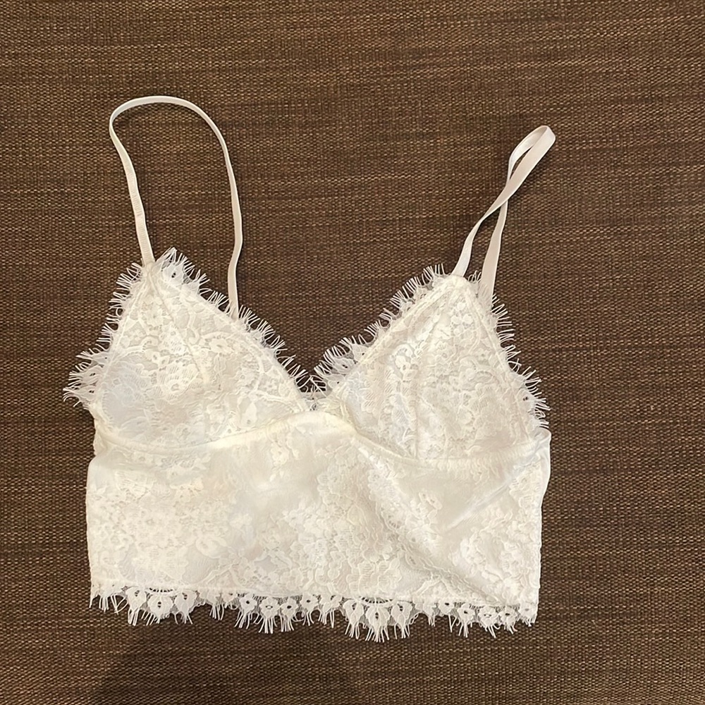 White Lacey Bralette